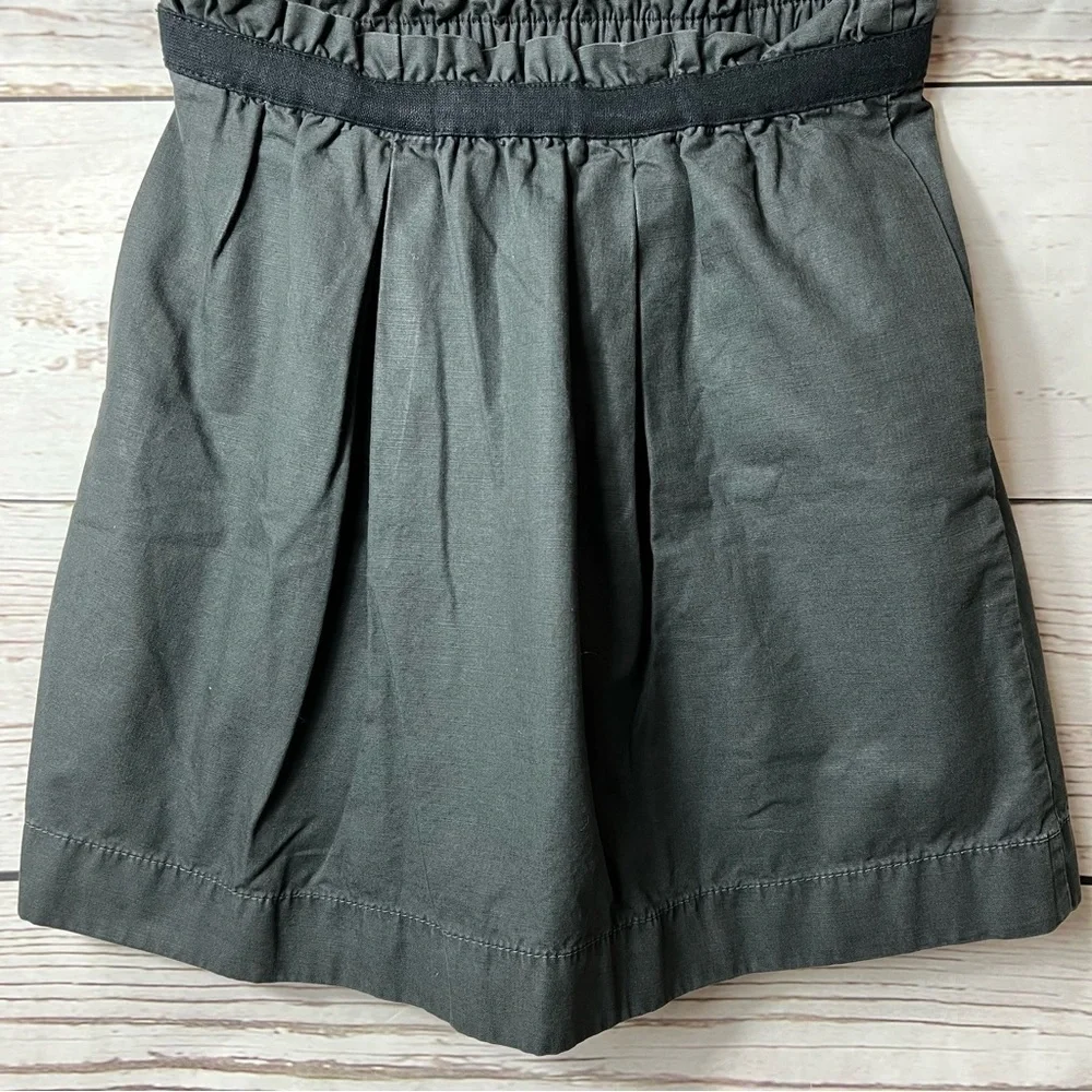 Nwot J.Crew Grey Cotton Bell Pull On Elastic Skirt